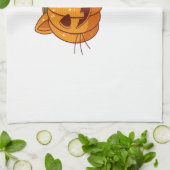 Disco Kat Jack o'Lantern Klassiek T-shirt Theedoek (Gevouwen)