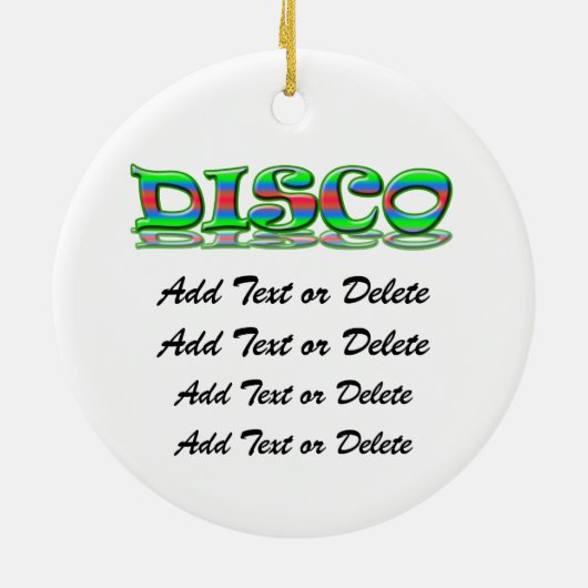 Disco Keramisch Ornament (Achterkant)