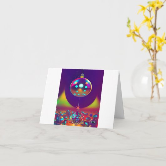 Disco-kerstbalkpas Kaart (Gele Bloem)