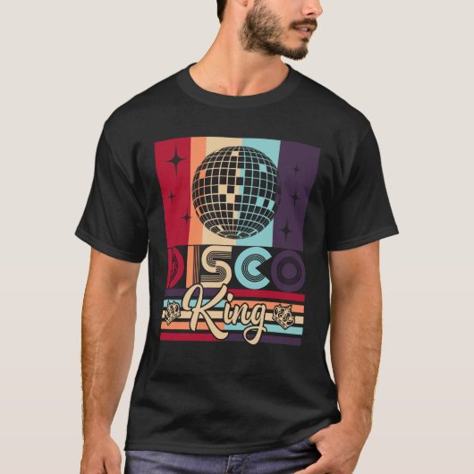 Disco King 1970  70s Dance Party Gift T-shirt (Voorkant)