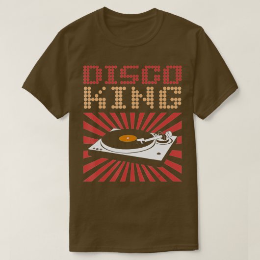 Disco King 70s Disco Thmed Retro T-shirt (Design voorkant)