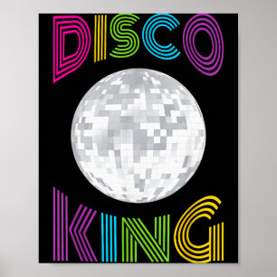 Disco King 70s Jaren Zeventig Kostuum Mannen Jonge Poster
