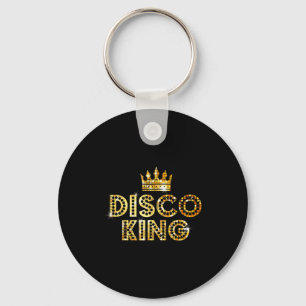 Disco King Funky Vintage 70s 80s Voor Dansfeesten Sleutelhanger