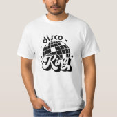 Disco King Groom Bride Engagement Party T-shirt (Voorkant)
