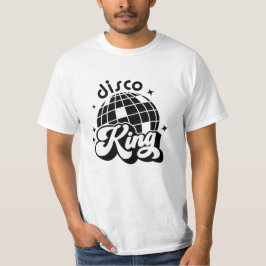 Disco King Groom Bride Engagement Party T-shirt