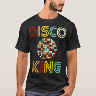 Disco King Mannen Distress Dance 70s 80s T-shirt