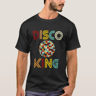 Disco King Mannen Distress Dance 70s 80s T-shirt