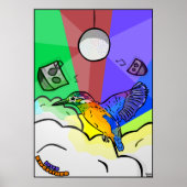 Disco Kingfisher Poster (Voorkant)