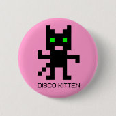 Disco Kitten Ronde Button 5,7 Cm (Voorkant)