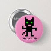 Disco Kitten Ronde Button 5,7 Cm (Voorkant /achterkant)