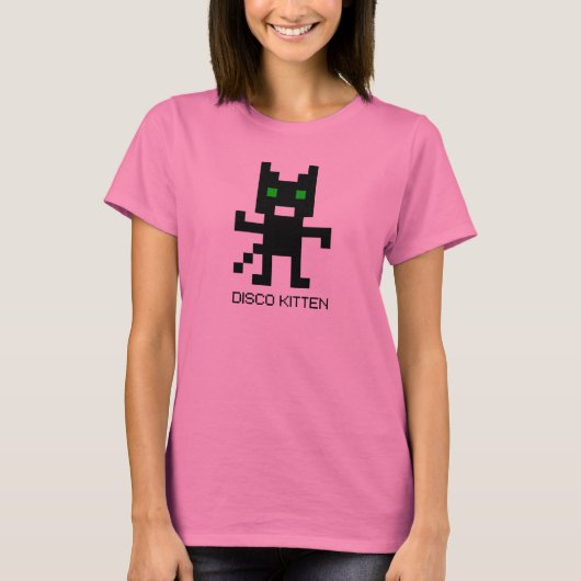 Disco Kitten T-shirt (Voorkant)