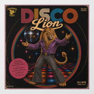 Disco Leeuw Raamsticker