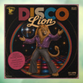 Disco Leeuw Raamsticker (Vel 3)