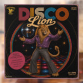 Disco Leeuw Raamsticker (Vel 2)