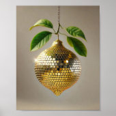 Disco Lemon Wall Art, esthetische Pop Art Home Poster (Voorkant)