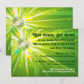 Disco Licht 70s Partij Kaart (Voorkant / Achterkant)