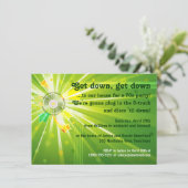 Disco Licht 70s Partij Kaart (Staand voorkant)