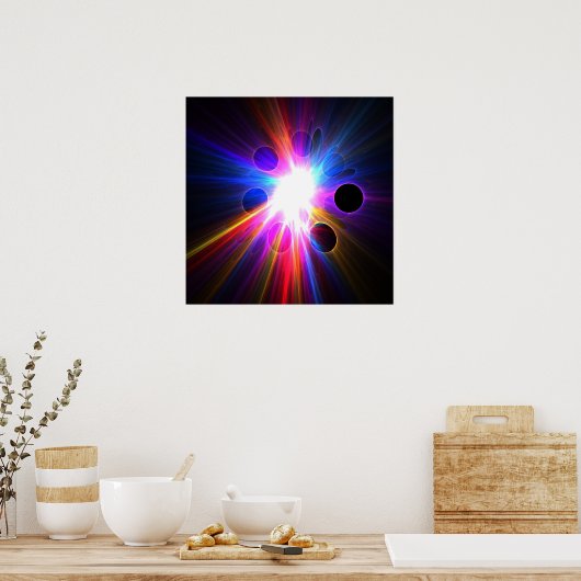 Disco-licht - Poster (Keuken)