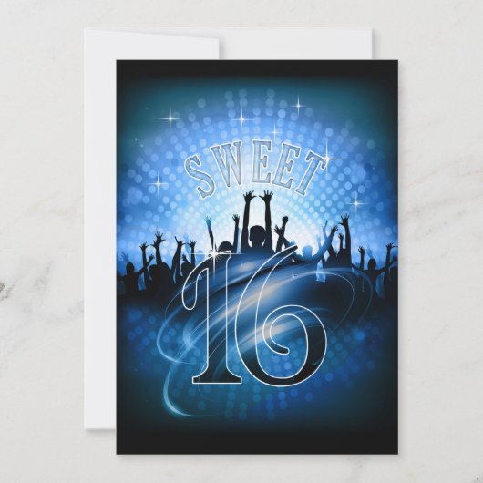 Disco Lights 16 Blue ID777 Kaart (Voorkant)