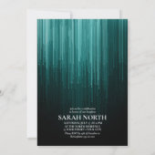 Disco Lights Sweet 16 Blauwgroen ID777 Kaart (Achterkant)