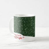Disco Llama Holiday Merry & Bright 11oz Coffee Mok (Voorkant links)