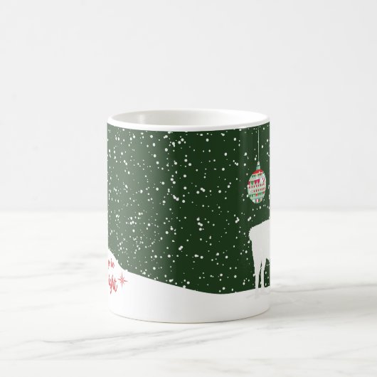 Disco Llama Holiday Merry & Bright 11oz Coffee Mok (Center)