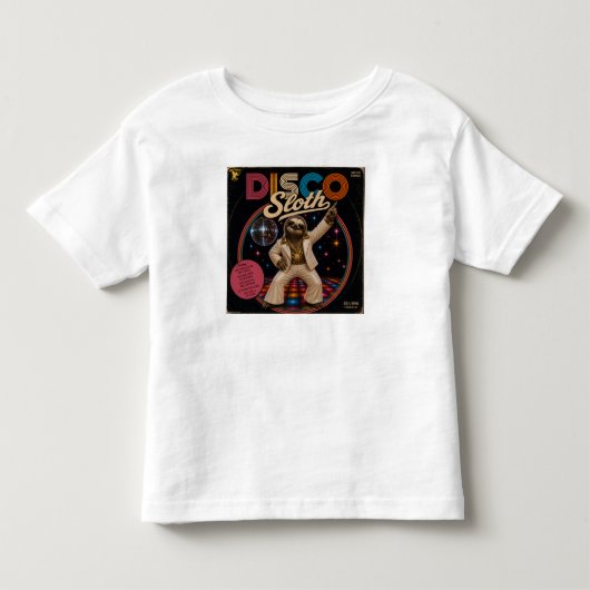 Disco Luiaard Kinder Shirts (Voorkant)
