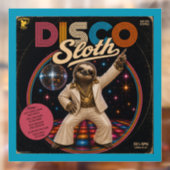 Disco Luiaard Raamsticker (Vel 2)