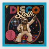 Disco Luiaard Raamsticker (Vel)