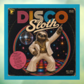 Disco Luiaard Raamsticker (Vel 3)