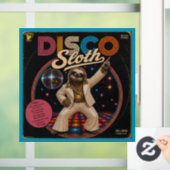 Disco Luiaard Raamsticker (Huis)