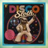 Disco Luiaard Raamsticker (Vel 3)