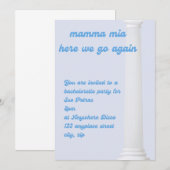 disco mamma mia bachelorette party kaart (Voorkant / Achterkant)