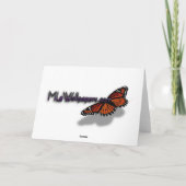 Disco Marigold Oranje en Red Summer Flower Kaart (Achterkant)