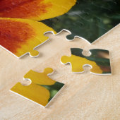 Disco Marigold Oranje en Red Summer Flower Legpuzzel (Zijkant)