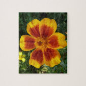 Disco Marigold Oranje en Red Summer Flower Legpuzzel (Verticaal)