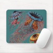Disco Medusae van Ernst Haeckel Muismat (Met muis)
