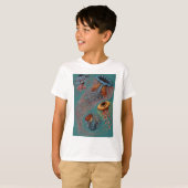Disco Medusae van Ernst Haeckel T-shirt (Voorkant volledig)