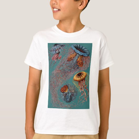 Disco Medusae van Ernst Haeckel T-shirt (Voorkant)