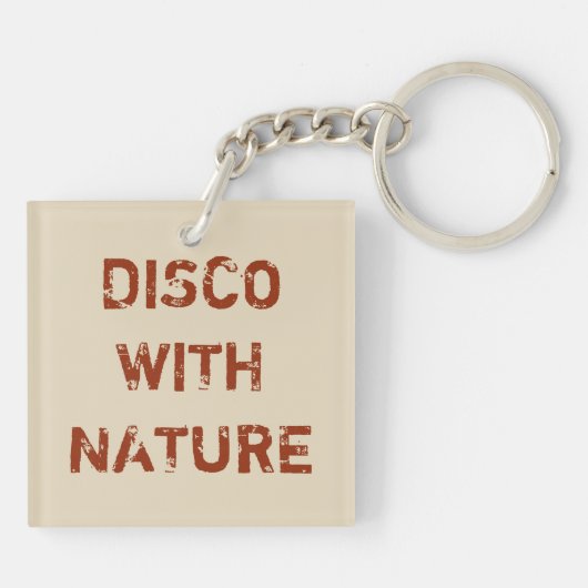 DISCO MET NATUUR SLEUTELHANGER (Achterkant)