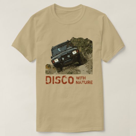 DISCO MET NATUUR T-SHIRT (Design voorkant)