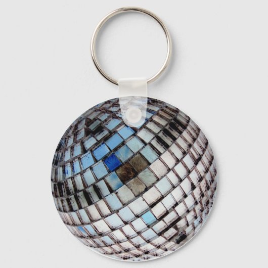 Disco Metal Mirror Ball Sleutelhanger (Voorkant)