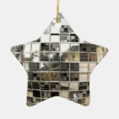 Disco Mirrorball Star Ornament (Voorkant)