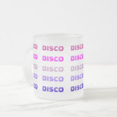 DISCO-mok (gevorst glas) Matglas Koffiemok (Voorkant links)