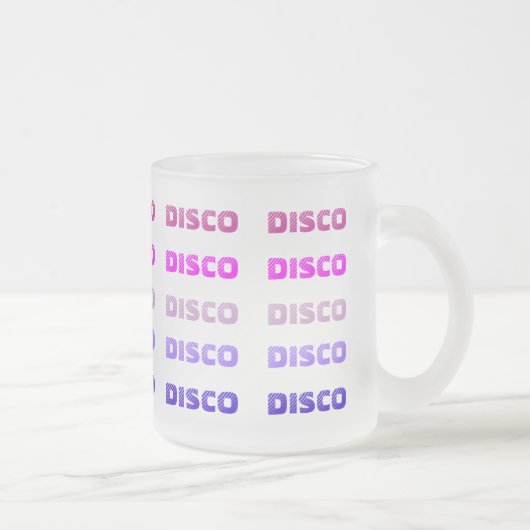DISCO-mok (gevorst glas) Matglas Koffiemok (Rechts)