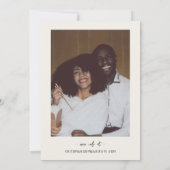 Disco Monogram Frans Fun Retro Hand getrokken brui Kaart (Achterkant)