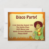 Disco Monster Groove Party Kaart (Voorkant)