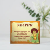 Disco Monster Groove Party Kaart (Staand voorkant)