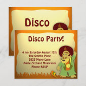 Disco Monster Groove Party Kaart (Voorkant / Achterkant)