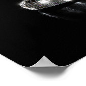 Disco Mozaïek Hond Poster | Moderne Wanddecoratie (Hoek)